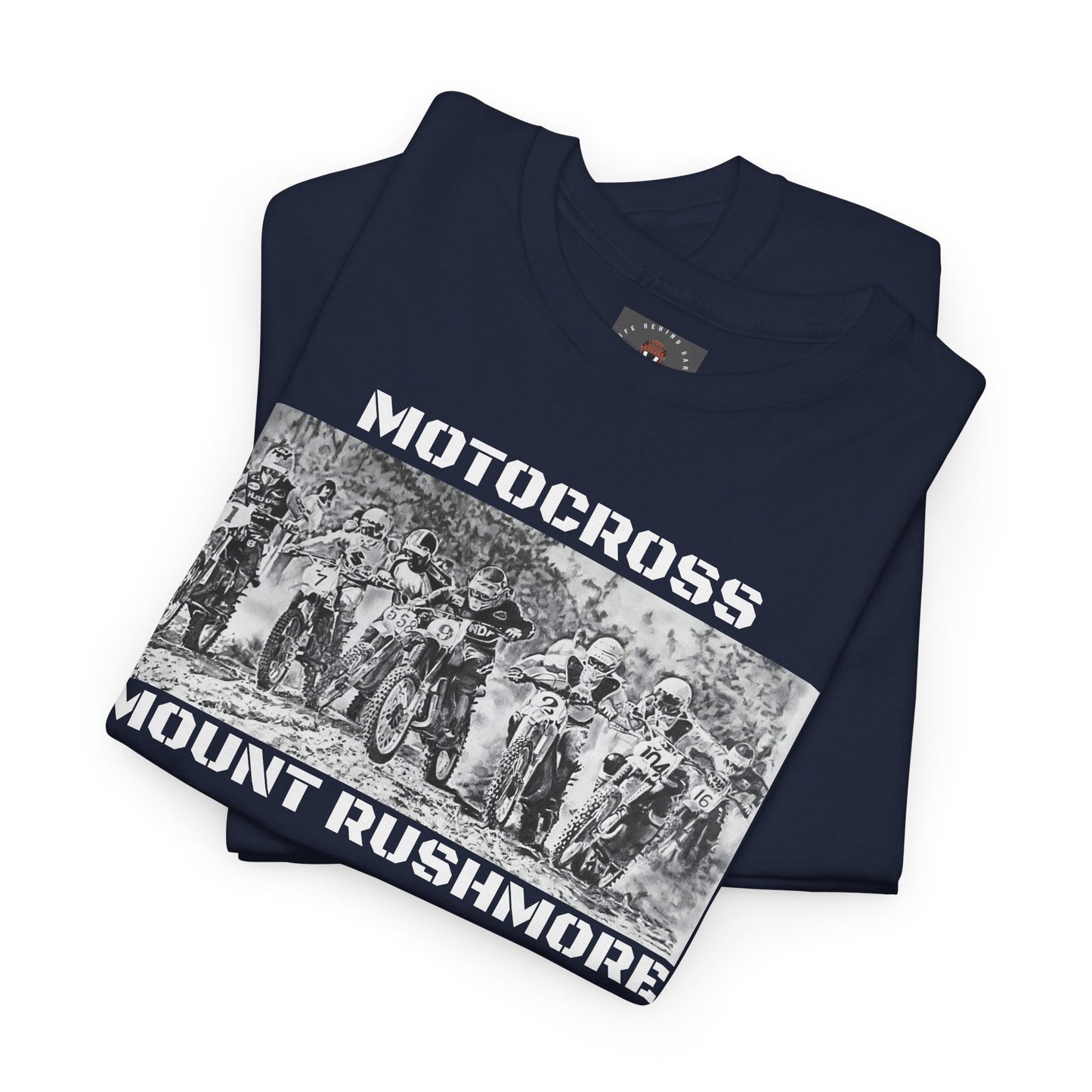 Vintage Art Motorcycle T-Shirt for Bikers Gildan Heavy Cotton Tee