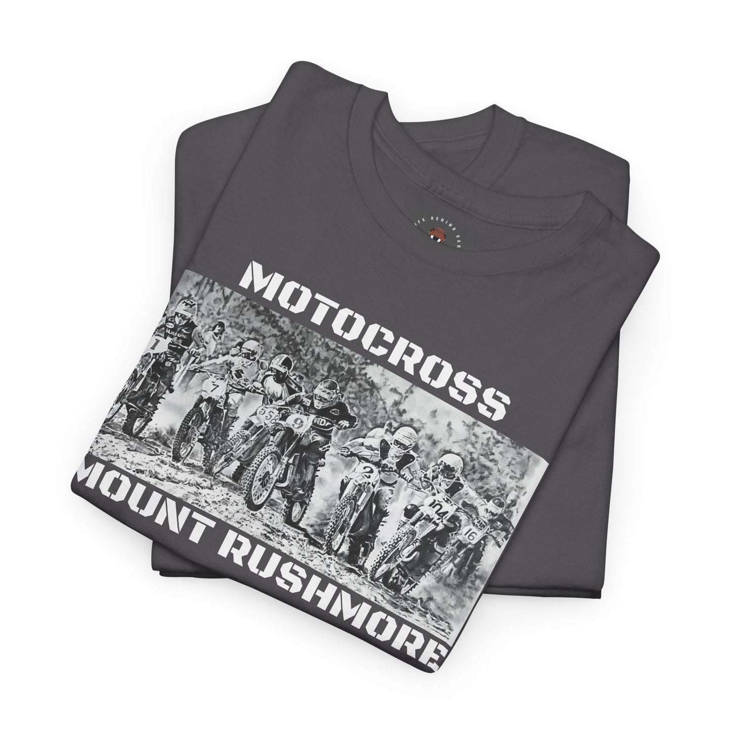 Vintage Art Motorcycle T-Shirt for Bikers Gildan Heavy Cotton Tee