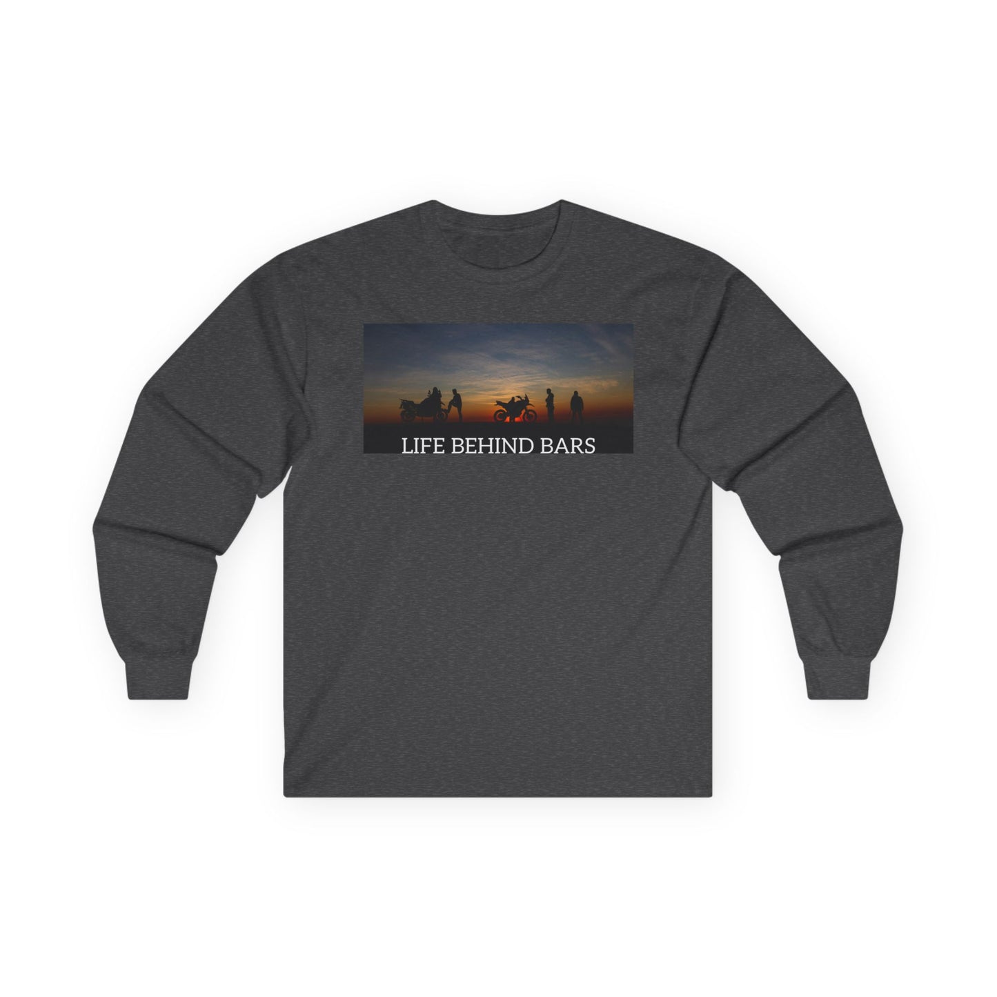 Adventure Bike "Life Behind Bars" Gildan Long Sleeve T Shirt