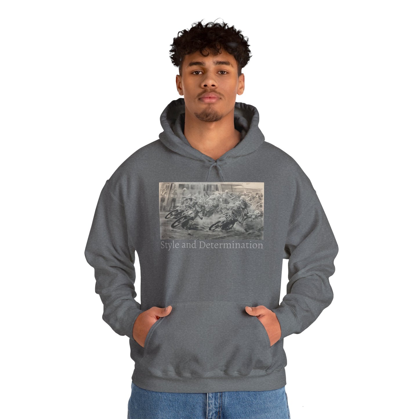 Vintage Art Graphic Hoodie - Heavy Blend™ Sweatshirt