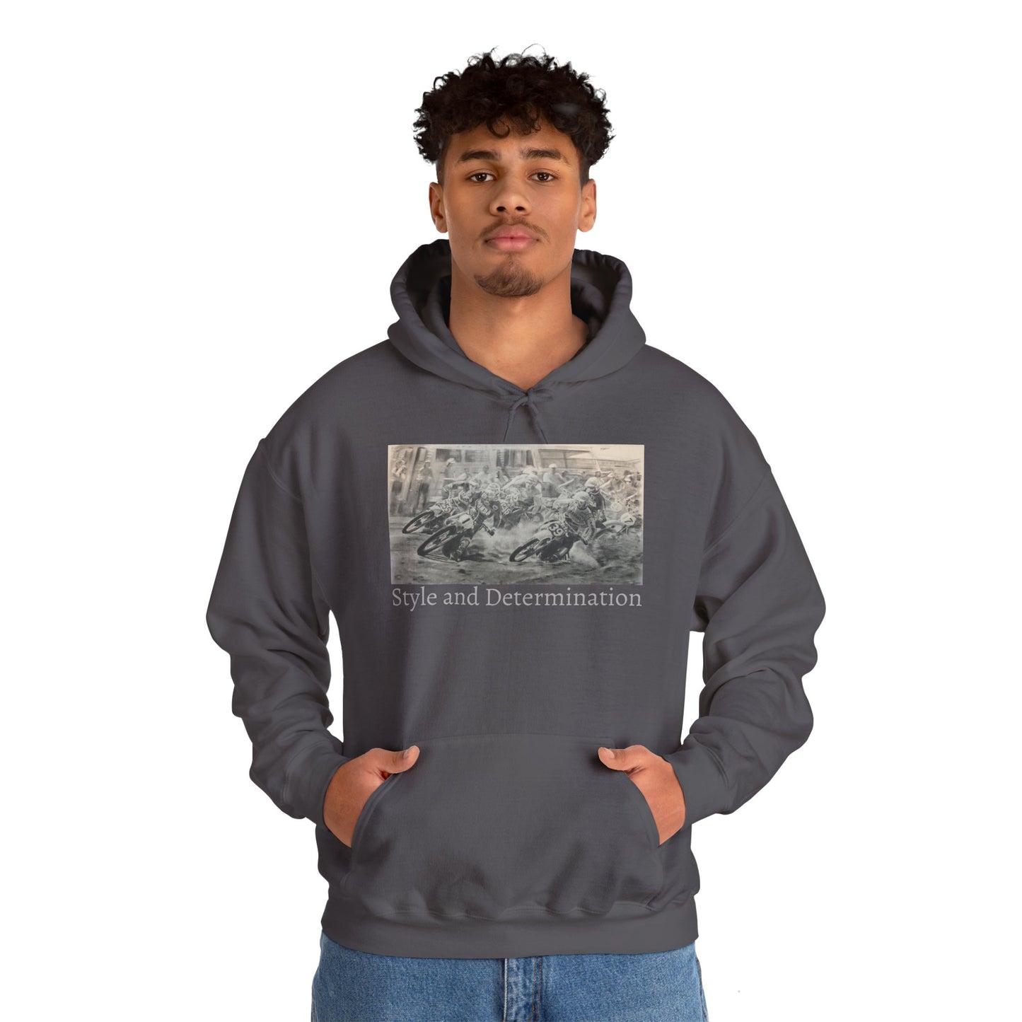 Vintage Art Graphic Hoodie - Heavy Blend™ Sweatshirt