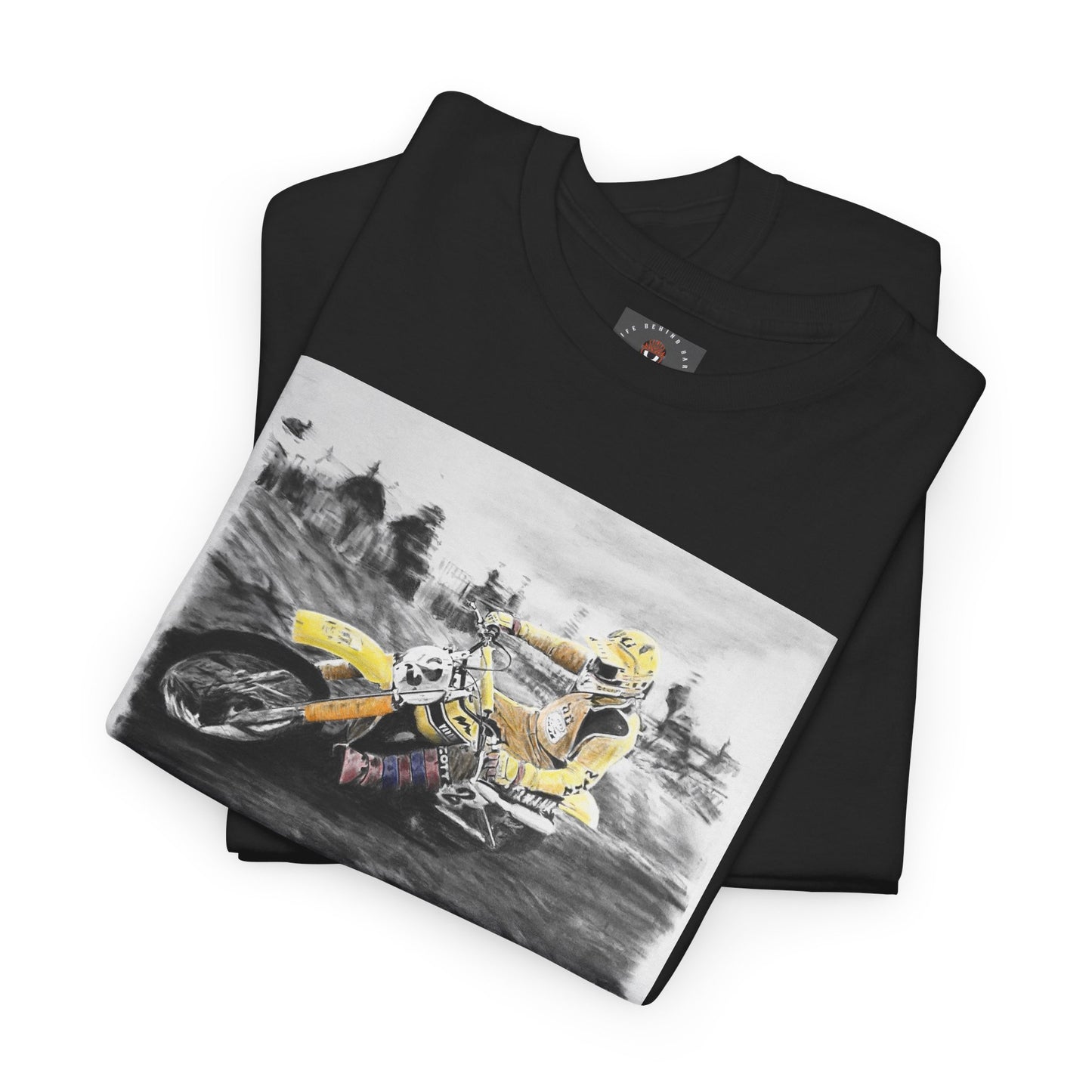 Vintage Art Motocross Gildan Heavy Cotton Tee