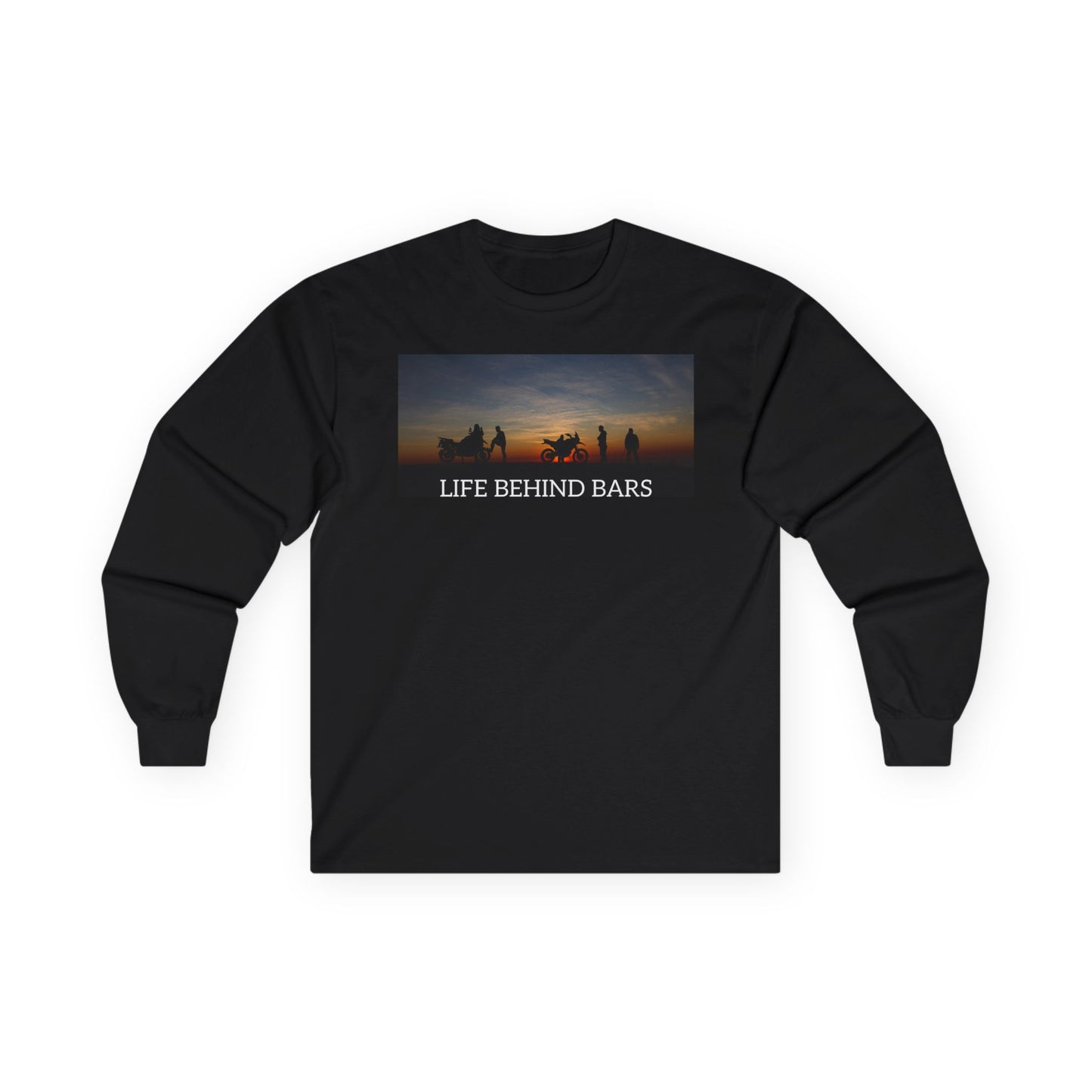 Adventure Bike "Life Behind Bars" Gildan Long Sleeve T Shirt