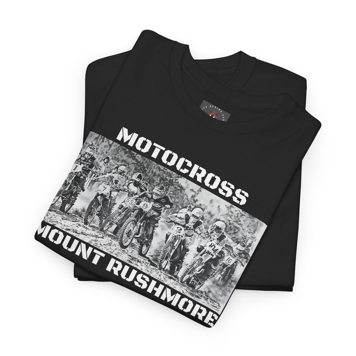 Vintage Art Motorcycle T-Shirt for Bikers Gildan Heavy Cotton Tee