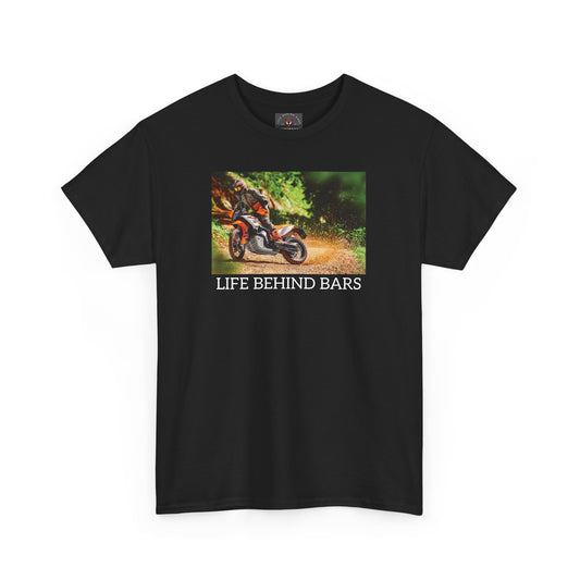 Adventure Bike "Life Behind Bars" Gildan Heavy Cotton Tee