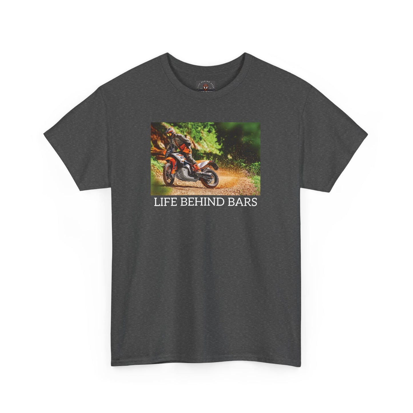 Adventure Bike "Life Behind Bars" Gildan Heavy Cotton Tee