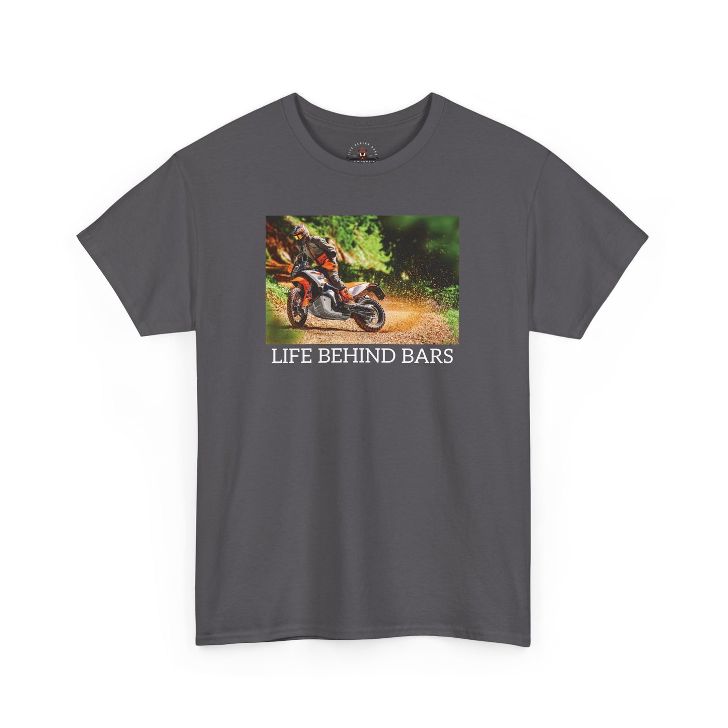 Adventure Bike "Life Behind Bars" Gildan Heavy Cotton Tee