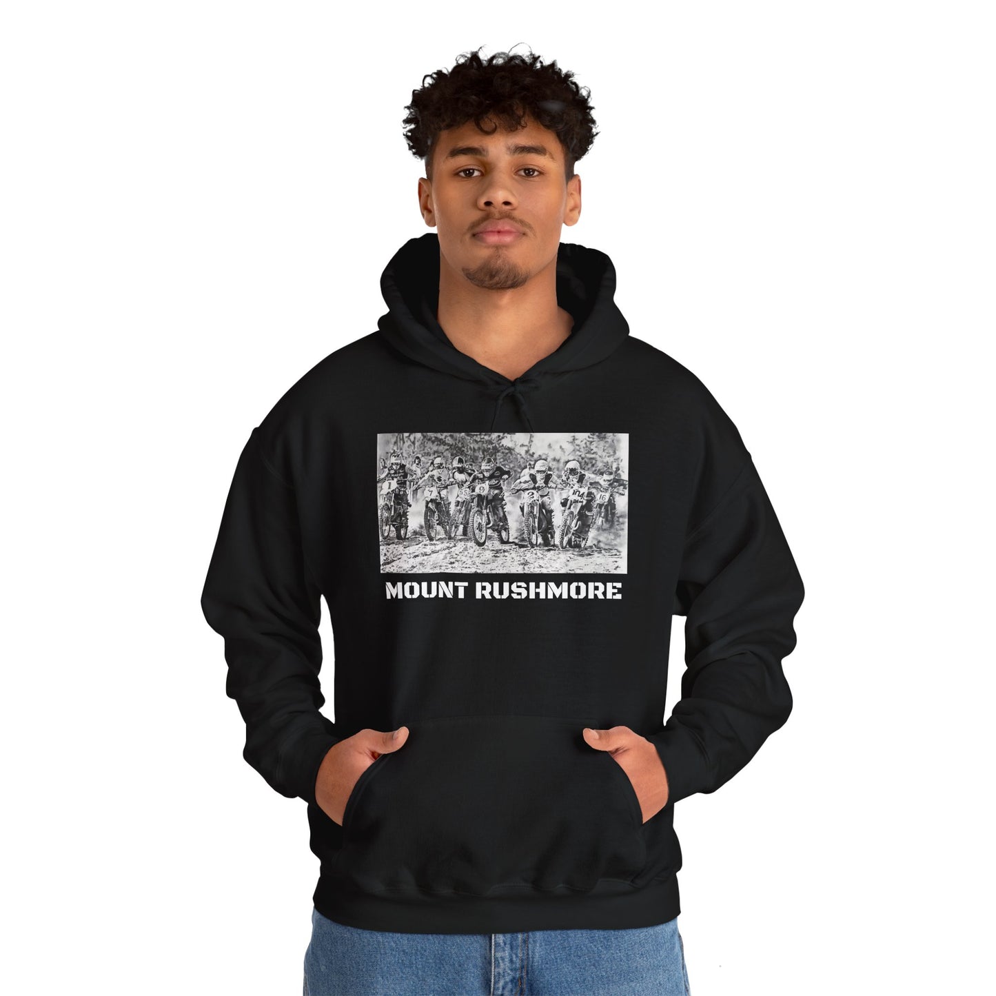 Vintage Art Motocross Hoodie Gildan Heavy Blend™